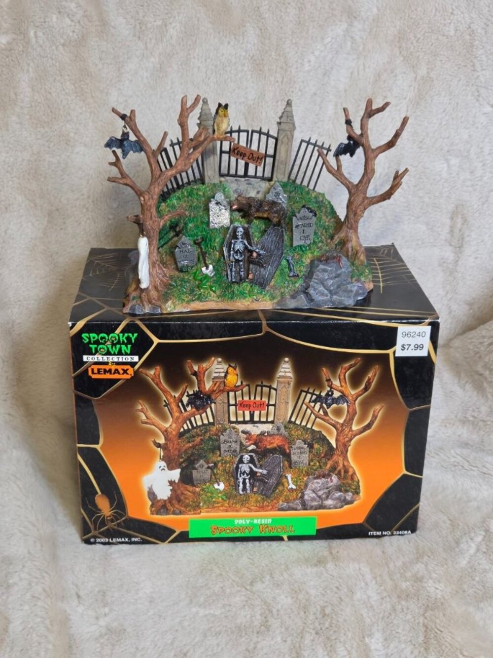 Retired Lemax Spooky Town Halloween Spooky Knoll Vintage 2003 #33408A